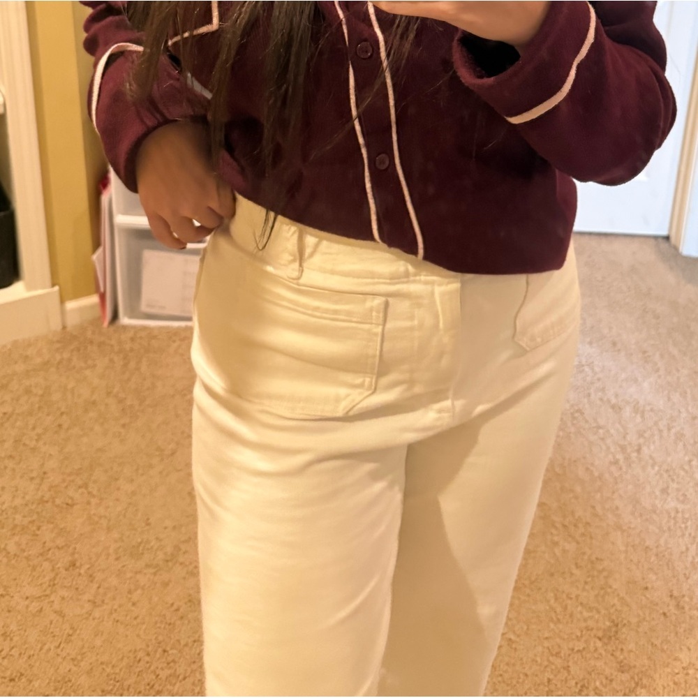 Size 31 White Pilcro Jeans High Rise Cropped - Picture 10 of 10